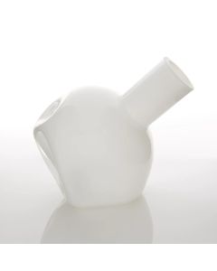 WHITE ABSTRACT VASE